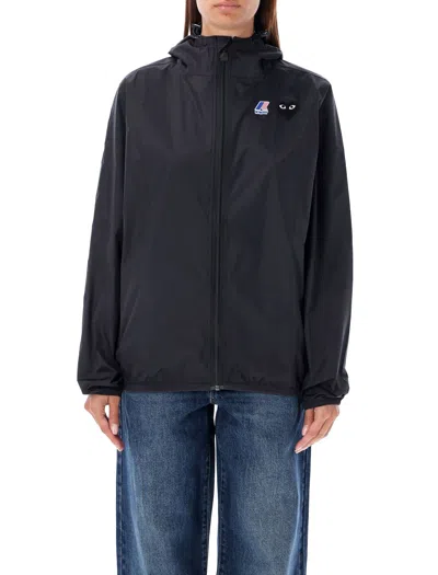 COMME DES GARÇONS PLAY COMME DES GARÇONS PLAY WATERPROOF ZIP JACKET WITH HOOD
