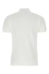 Comme Des Garçons Play White Piquet Polo Shirt In Wht