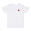 Comme Des Garçons Play (wmns) Comme Des Garcons Play Basic Invaders T-shirt Red Emblem 'white'