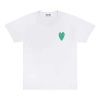 Comme Des Garçons Play (wmns) Comme Des Garcons Play Basic T-shirt Green Heart 'white'