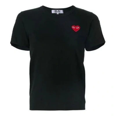 Comme Des Garçons Play (wmns) Comme Des Garcons Play Basic T-shirt Red Emblem 'black'