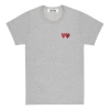 Comme Des Garçons Play (wmns) Comme Des Garcons Play Basic T-shirt Two Emblems 'grey'