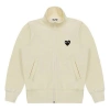 Comme Des Garçons Play (wmns) Comme Des Garcons Play Big Black Heart Track Jacket 'white'