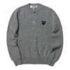 Comme Des Garçons Play (wmns) Comme Des Garcons Play Cardigan Black Emblem 'grey'