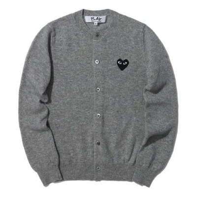 Comme Des Garçons Play (wmns) Comme Des Garcons Play Cardigan Black Emblem 'grey'