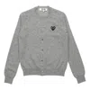 Comme Des Garçons Play Comme Des Garcons Play Sweaters In Gray