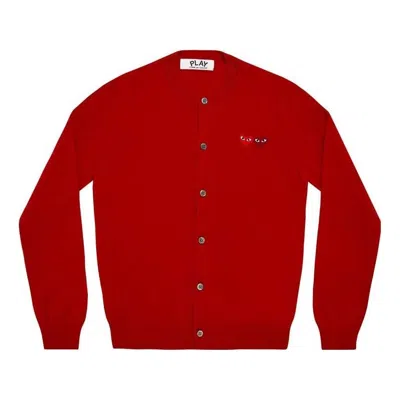 Comme Des Garçons Play (wmns) Comme Des Garcons Play Cardigan Double Emblem 'red'