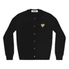 Comme Des Garçons Play (wmns) Comme Des Garcons Play Cardigan Gold Emblem 'black'