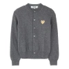 Comme Des Garçons Play (wmns) Comme Des Garcons Play Cardigan Gold Emblem 'grey'
