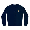 Comme Des Garçons Play (wmns) Comme Des Garcons Play Cardigan Gold Emblem 'navy' In Blue