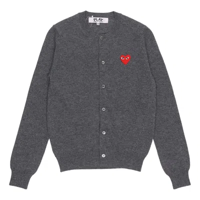 Comme Des Garçons Play (wmns) Comme Des Garcons Play Cardigan Red Emblem 'grey'