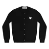 Comme Des Garçons Play (wmns) Comme Des Garcons Play Cardigan White Heart 'black'