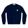 Comme Des Garçons Play (wmns) Comme Des Garcons Play Cardigan White Heart 'navy'