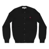Comme Des Garçons Play (wmns) Comme Des Garcons Play Cardigan With Small Red Heart 'black'