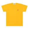 Comme Des Garçons Play Short-sleeved T-shirt In Yellow