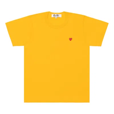 Comme Des Garçons Play (wmns) Comme Des Garcons Play Color Series T-shirt Small Red Heart Emblem 'yellow'