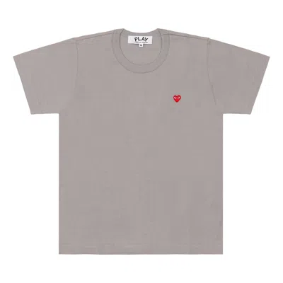 Comme Des Garçons Play (wmns) Comme Des Garcons Play Coloured Small Emblem T-shirt 'grey' In Gray