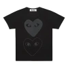 Comme Des Garçons Play (wmns) Comme Des Garcons Play Double Hearts T-shirt 'black'