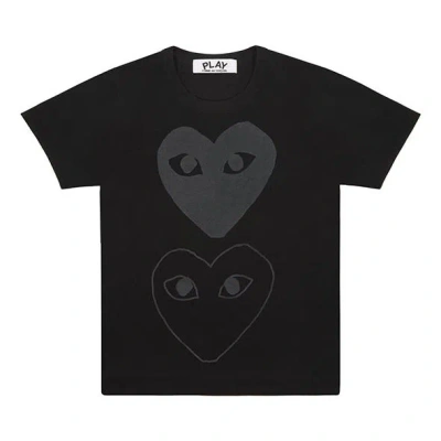 Comme Des Garçons Play (wmns) Comme Des Garcons Play Double Hearts T-shirt 'black'