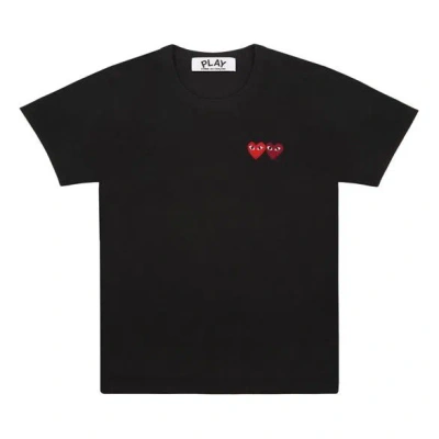 Comme Des Garçons Play (wmns) Comme Des Garcons Play Double Hearts Tee 'black'