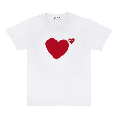 Comme Des Garçons Play (wmns) Comme Des Garcons Play Double Sided Short Sleeves Tee 'white'