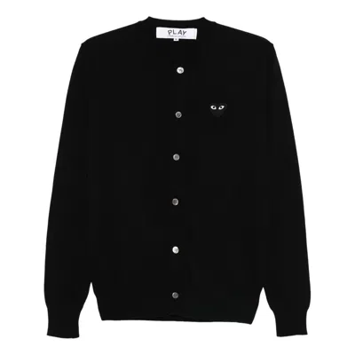 Comme Des Garçons Play (wmns) Comme Des Garcons Play Fw25 Black Heart Cardigan 'black'