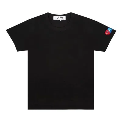 Comme Des Garçons Play (wmns) Comme Des Garcons Play Fw25 Double Heart T-shirt 'black'