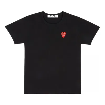 Comme Des Garçons Play (wmns) Comme Des Garcons Play Fw25 Play Double Heart T-shirt 'black'