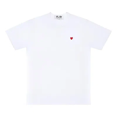 Comme Des Garçons Play (wmns) Comme Des Garcons Play Fw25 Play Small Heart T-shirt 'white'