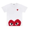 Comme Des Garçons Play (wmns) Comme Des Garcons Play Half Heart Logo Tee 'white Red'