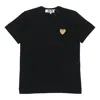 Comme Des Garçons Play (wmns) Comme Des Garcons Play Heart Logo Tee 'black Gold'