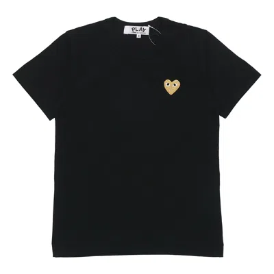 Comme Des Garçons Play (wmns) Comme Des Garcons Play Heart Logo Tee 'black Gold'