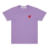 Comme Des Garçons Play (wmns) Comme Des Garcons Play Heart Logo Tee 'purple Pink'