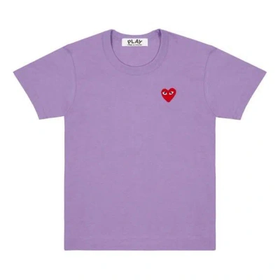 Comme Des Garçons Play (wmns) Comme Des Garcons Play Heart Logo Tee 'purple Pink'