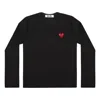 Comme Des Garçons Play (wmns) Comme Des Garcons Play Logo Long Sleeves Tee 'black'