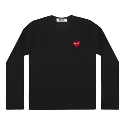 Comme Des Garçons Play (wmns) Comme Des Garcons Play Logo Long Sleeves Tee 'black'