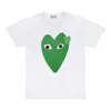 Comme Des Garçons Play (wmns) Comme Des Garcons Play Long Hearts Tee 'white Green'