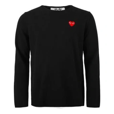 Comme Des Garçons Play (wmns) Comme Des Garcons Play L/s Basic T-shirt Red Emblem 'black'