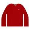 Comme Des Garçons Play (wmns) Comme Des Garcons Play L/s Basic T-shirt Red Emblem 'red'