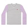 Comme Des Garçons Play Heart-patch Cotton T-shirt In Multi