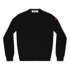 Comme Des Garçons Play (wmns) Comme Des Garcons Play L/s T-shirt Red Sleeve Emblem 'black'