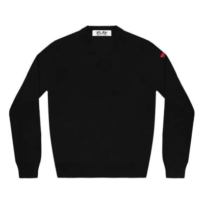 Comme Des Garçons Play (wmns) Comme Des Garcons Play L/s T-shirt Red Sleeve Emblem 'black'