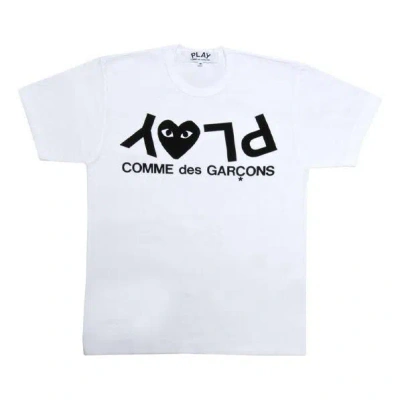 Comme Des Garçons Play (wmns) Comme Des Garcons Play Play Logo Tee 'white Black'