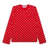 Comme Des Garçons Play (wmns) Comme Des Garcons Play Polka Dot Long Sleeve Tee 'red White'