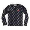 Comme Des Garçons Play (wmns) Comme Des Garcons Play Polka Dots Long Sleeves T-shirt 'navy Blue'