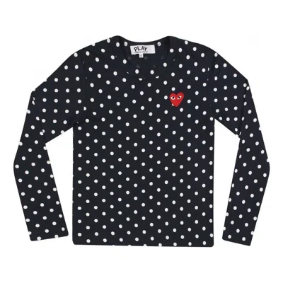 Comme Des Garçons Play (wmns) Comme Des Garcons Play Polka Dots Long Sleeves T-shirt 'navy Blue'
