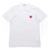 Comme Des Garçons Play (wmns) Comme Des Garcons Play Polo Red Emblem 'white'