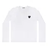 Comme Des Garçons Play (wmns) Comme Des Garcons Play Small Logo Long Sleeves Tee 'white Black'