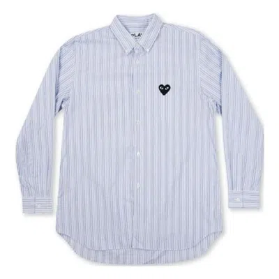 Comme Des Garçons Play (wmns) Comme Des Garcons Play Striped Shirt Black Emblem 'blue'