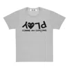 Comme Des Garçons Play (wmns) Comme Des Garcons Play T-shirt With Large Logo 'grey' In Gray